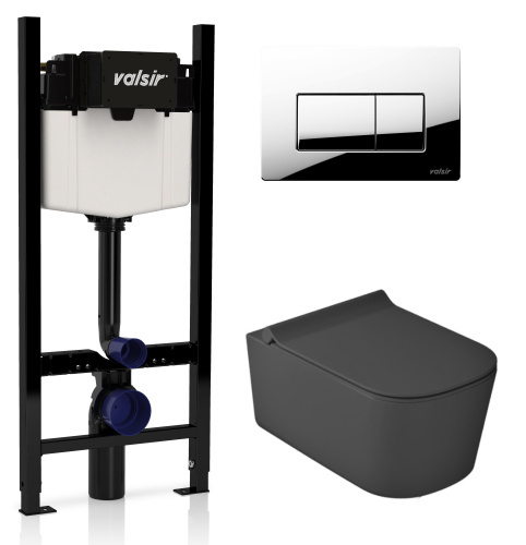Комплект унитаза с инсталляцией VALSIR KIT VSCR 5486NEMT Slim